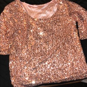Pink Sequin Top